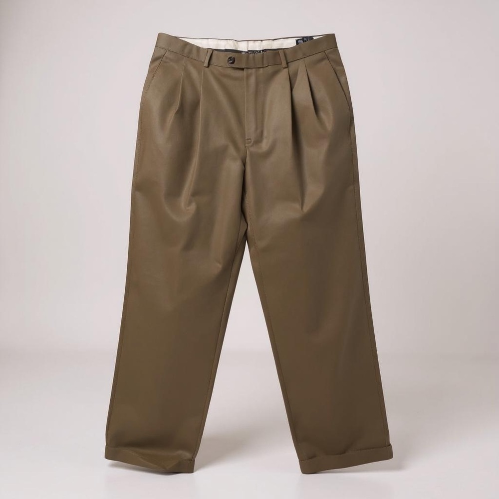 36x36 Giorgio Cosani Dress Pants Men's Tan Super 100’s Wrinkle Resistant
